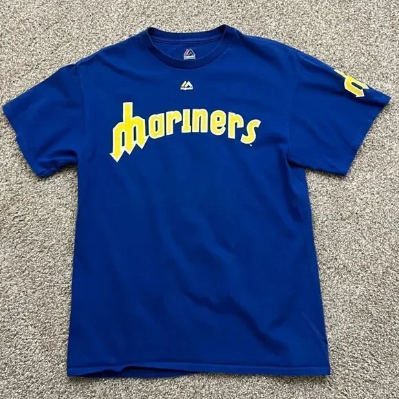 Retro Seattle Mariners Edgar Martinez Gameday Shirt men's M - Picture 7 of 7